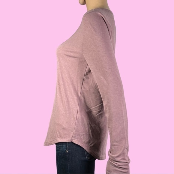 Mudd Dusty Purple Long Sleeve Tshirt Size Small - "Mahalia" - Picture 2 of 11